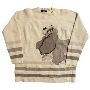 Vintage Iceberg History Lady And The Tramp Wool Sweater Italy Has Moth Holes